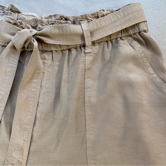 Aerie Paper Bag Tan Camp Shorts - Picture 3 of 6